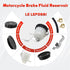 Motorcycle Front Brake Master Cylinder Brake Pump Tank Oil Cup Fluid Bottle Reservoir w/Bracket Aftermarket Part Compatible with for Suzuki GSXR 6...
