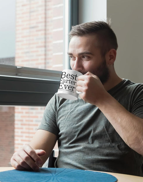 Funny Fathers Day Coffee Mug | Best Farter Ever Coffee Cup - Funny Fathers Day Mugs from Son Daughter Kids | Cool Christmas Presents Fun Birthday ...