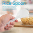 Vonty 2pcs ABS Non Stick Rice Paddle Spoon 7.8 Inch, White A...
