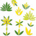 200g Ceramic Mosaic DIY Set Colorful Petal Ceramics Leafy Vein Mosaic Tiles Craft Materials Mosaic Art Materials - Red...