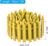 PATIKIL 39" L x 2" H Miniature Fairy Garden Fence, Mini Ornament Wood Picket Fence for DIY Dollhouse Garden, Yellow...