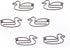 Duck Shaped Paper Clips Great for Paper Clip Collectors or Office Gift - Comes in Round Tin with Lid and Gift Box (Brown 100 Count)...