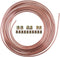 25 Ft. 3/16 OD Copper-Nickel Coated Alloy Brake Line Tubing Kit 3/16" x 25' with Fittings...