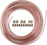 25 Ft. 3/16 OD Copper-Nickel Coated Alloy Brake Line Tubing Kit 3/16" x 25' with Fittings...