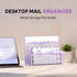 SUPEASY Mail Organizer, Desktop File Organizer Mesh Metal Mail Holder Countertop with 3-Slot, Letter Sorter File Holder, Office Envelope Organizer...