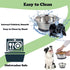2-in-1 Slow Feeder Dog Bowl with Anti-Slip Silicone Base, 50.7oz, Stainless Steel, for Small to Medium Dogs...