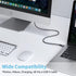 Cable Compatible with Thunderbolt 4 Cable 1ft, USB4 Cable, with 40Gbps Data Transfer, PD100W Charging, Nylon Braided USB C to USB C Cable, Single ...