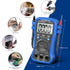 Smart Digital Multimeter, AC DC Voltage Current Meter 6000 Count, Auto Range Multi Tester for Volt Amp Ohm Continuity Cap Resistance Diode/hFE Tes...