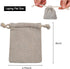 calary 50pcs Double Canvas Drawstring Bag Cotton Pouch Gift Sachet Bags Muslin Reusable Tea Bag 2.75x4 Inch...