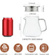 CNGLASS One-Touch Glass Tea Maker,20oz(600ml) Glass Teapot and Kettle with Stainless Steel Filter Lid,Borosilicate Glass Tea Pot for Loose Leaf Te...