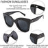 FEISEDY Retro Oversized Square Horn Sunglasses Semi Cat Eye Butterfly Glass Big Thick Bold Frame B2572...