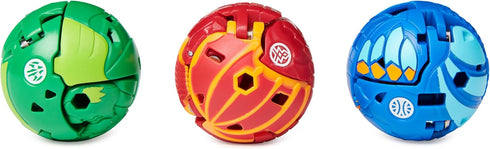 Bakugan Starter Pack 3-Pack, Nillious Ultra, Geogan Rising Collectible Action Figures...