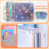 Anvin 12 Pcs Scrapbook Paper Storage Organizer for 12 x 12 Inch Paper with 60 Pcs Sticky Index Tabs Waterproof Individual Top Loading Files for Se...
