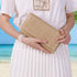 Straw Shoulder Crossbody Bag, Chain Evening Purse Envelope Clutch Handbag Summer Beach Bag...
