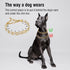 Dog Pinch Collar Stainless Steel,Gold Prong Dog Training Collar,No Pull Martingale Collar Stainless Steel Metal Chain Collar,Adjustable Size Colla...