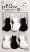 Cat-shaped Bag Clips,Chip Clips, Paper Clips, Pack of 6, Made in Japan...