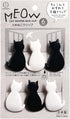 Cat-shaped Bag Clips,Chip Clips, Paper Clips, Pack of 6, Made in Japan...