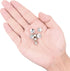 SUBANG 30 Pieces Metal Pin Backs Locking Pin Keepers Locking Clasp with Storage Case...