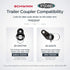 Schwinn Coupler Hitch Attachment Compatible for both Schwinn & InStep Bike Trailer, Flat and Angled Couplers for Wide Range of Bicycle Carriers, T...