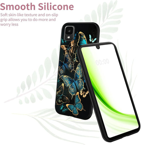 Case for TCL 30Z T602DL, TCL 30Z Phone Case for Women Men, Full Body Slim Fit Ultra Thin Flexible TPU Silicone Shockproof Protective Soft Case for...
