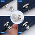 12 Sets Button Pins for Loose Jeans, No Sew and No Tools Instant Replacement Snap Tack Pant Button, Ceryvop Reusable and Adjustable Metal Pants Bu...