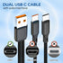 UCEC Dual USB C Cable, 4ft USB A to USB Type C Splitter Charging Cable, 2 in 1 Multi Charging Cable USB C Wire, Braided Nylon USB-C Charger Cable ...