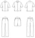 Simplicity Men's Relaxed Fit Shirt and Tapered Shorts or Pants Packet, Code 9279 Sewing Pattern, Sizes 34-42, White...