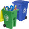 Wiosi Mini Garbage Trash Pen Holder for Desk, Pack of 2, Blue & Green, Tiny Recycle Bin Pencil Holder | Storage for Pencils & Pens | Office Statio...