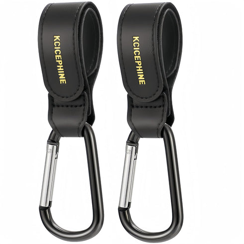 2Pack Universal Baby Stroller Hooks Clips for Hanging Bags and Shopping,Convenient Stroller Straps Accessories Perfect for Uppababy, Babyzen Yoyo,...