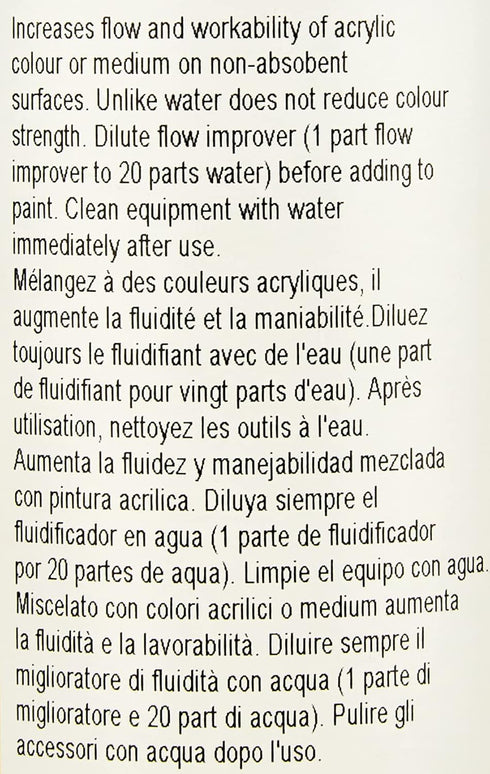 Winsor & Newton Galeria Acrylic Flow Improver, 8.4-oz (250ml) Jar...