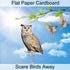 Fake Owls to Keep Birds Away, Bird Scare Devices, Bird Control, Cardboard Garden Decor Outdoor, Hanging Reflectors to Keep Pigeons Away from House...