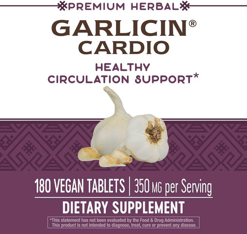 Nature's Way Premium Herbal Garlicin Cardio, 350 mg per serving, 180 Count...