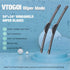 OEM Quality 24''+24'' Premium All-Season Auto Windshield Natural Rubber J-Hook Wiper Blades(Pack of 2)...