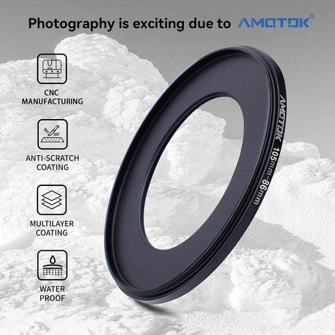 105mm Lens to 86mm Camera Lens Adapter,105mm-86mm Filter Step-Down Ring,Compatible All 86mm Filter Accessory.Made from CNC Machined...