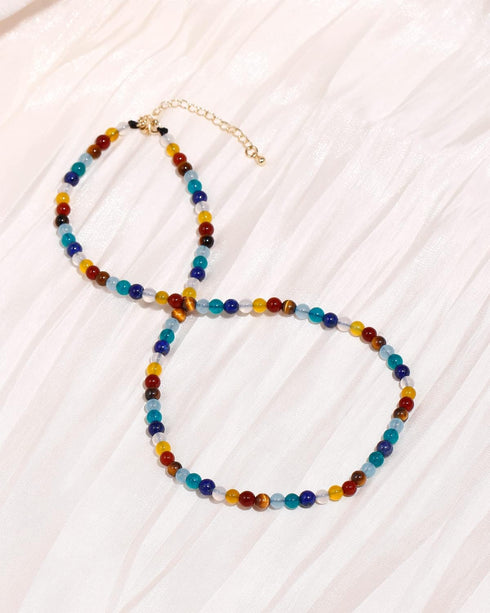 Jewever 7 Chakra Gemstone Beaded Necklaces for Women Healing Crystal Anxiety Relief Items Meditation Balance Strand Jewelry for Women...