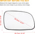 X AUTOHAUX Car Rearview Right Passenger Side Heated Mirror Glass Replacement W/Backing Plate for Jeep Grand Cherokee 1999-2004...