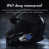Motorcycle Helmet Bluetooth Headset,Sking Earphone,CVC Noise Cancellation Stereo Music Automatic answering,90 Hours Playing time High Sound Blueto...