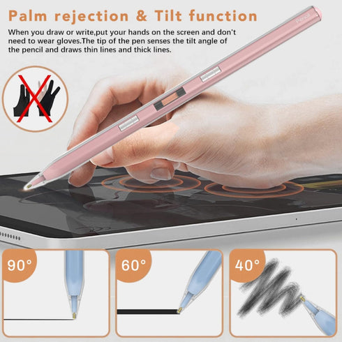 Stylus Pen for iPad Pencil 2nd Generation Transparent and Magnetic for iPad Pro 11 in 1/2/3/4, iPad Pro 12.9 in 3/4/5/6, iPad Air 4/5, iPad Mini 6...