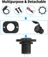 Dual USB Socket 12V Marine Outlet with Switch Golf Cart USB Port 12 Volt DC Car Charger Mount Waterproof Cigarette Lighter Power Adapter DIY Kit F...