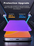 Compatible for iPhone 15 Pro Max Privacy Screen Protector 6.7 Inch, Purple Gradient Anti Spy Anti Blue Light HD Screen Protector Tempered Glass Ea...