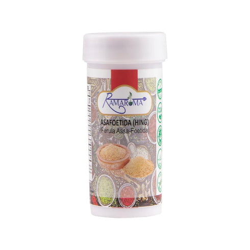 Ramaroma Asafetida (Hing) Ground 0.35oz (10g) ~ All Natural | Salt Free | Vegan | Non-GMO | Asafoetida Indian Spice | Best for Onion Garlic Substi...