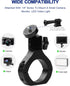 UTV Camera Mount for GoPro & More, Aluminum Bracket Fits 1.75"-2" Roll Cage on Polaris RZR, 360° Rotation UTV Camera Holder Compatible with Insta3...