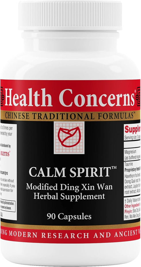 Health Concerns Calm Spirit - Calm Aid Supplements for Men & Women - Supports Heart Yin - 90 Capsules...