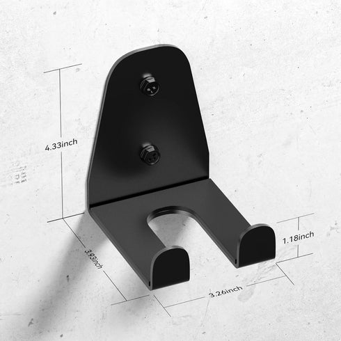 Olympic Barbell Hanger,Garage Gym Bar Wall Rack,Vertical Barbell Mount Rack,Black Powder Coated,Space Saving Commercial or Home Gym Accessory,Hold...