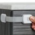 Child Safety Strap Locks (4-Pack) Baby Locks for Cabinets and Drawers, Toilet, Fridge & More. 3M Adhesive Pads. Easy Installation. (White/Gray)...