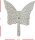 Foreside Home & Garden Rustic Antique White Metal Butterfly Wall Hook...