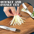 2pcs Shred Silk The Knife, 2024 New Stainless Steel Chopped Green Onion Knife, Sharp Scallion Shredding Cutter, Kitchen Vegetable Cutter Household...