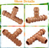 24 Pieces Drip Irrigation Barbed Tee Fittings for 1/2” Tubing (0.600”ID) - Drip Tees (17mm) Irrigation Tubing Connectors for Drip Sprinkler Garden...