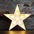 LED Marquee Star Sign Night Light, Battery Operated Star Shaped Desk Table Lamp for Kids, Baby, Child, Girl Gift, Nursery Room, Wall Decor (White)...