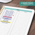 Taja Meeting Notebook for Work Organization - Work notebook with action items, Meeting Minutes Planner Notebook, Perfect Office Supplies for Men &...